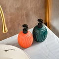 HH - 9 - Creative Spherical Shape Ceramic Push-Type Soap Dispenser