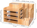 E-2411 Wooden desk organiser