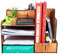 E-2411 Wooden desk organiser